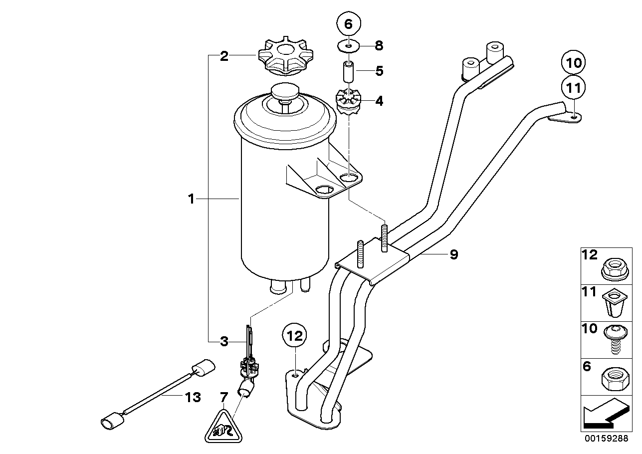 BMW 61117966312 Extension Cable, Oil-Level Sensor