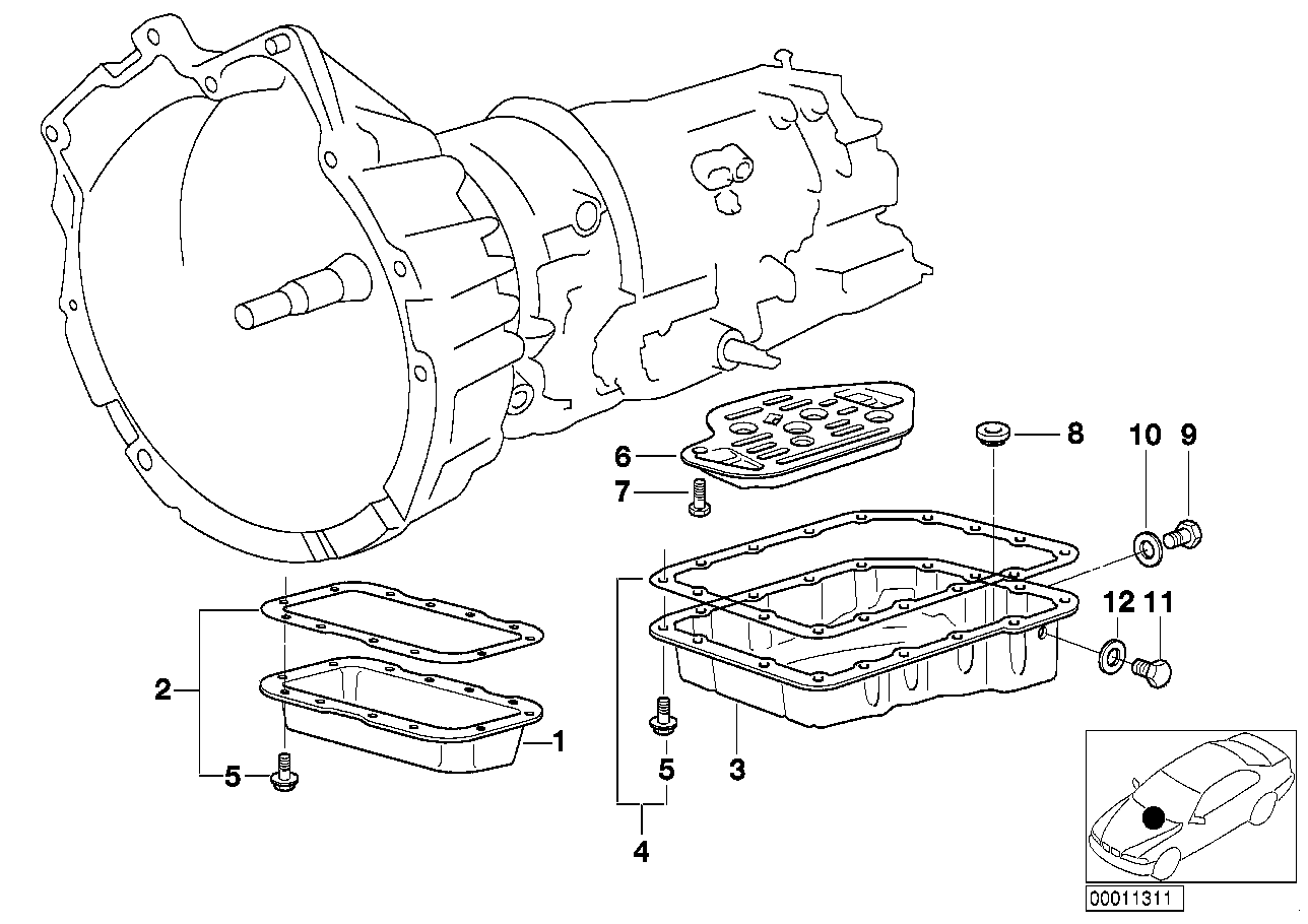 BMW 24111218898 Hex Bolt