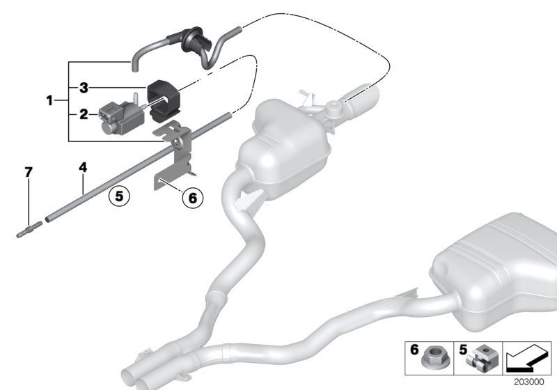 BMW 18307586758 Electric Changeover Valve With Bracket