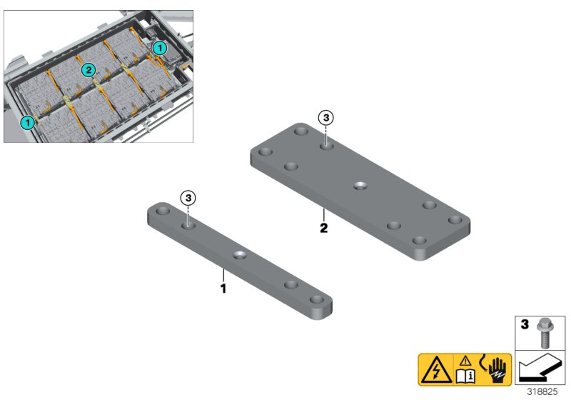 BMW 61277625063 Module Bracing