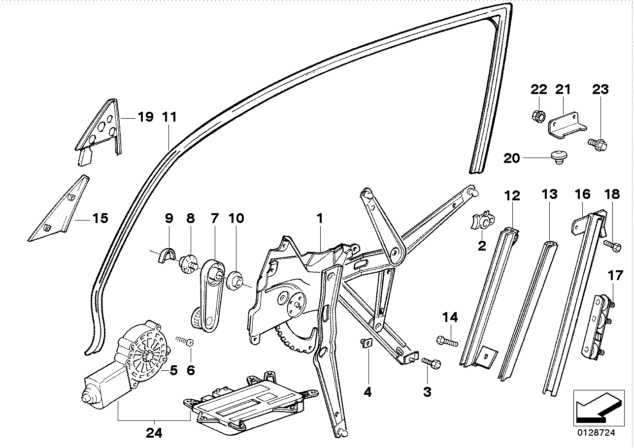 BMW 51321960886 Covering Inner Right