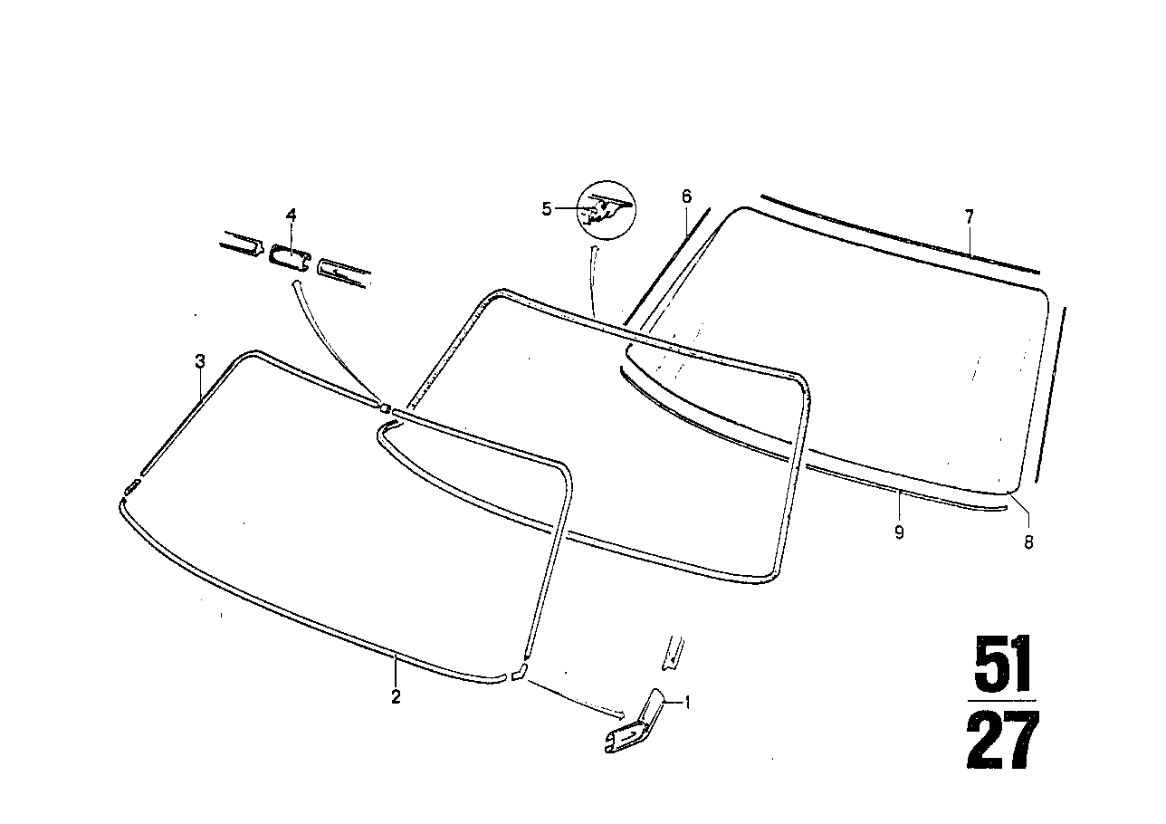 BMW 51311823080 Sealing Frame