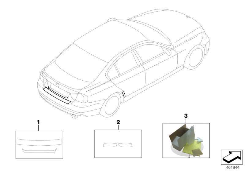 BMW 51910435820 Stone Impact Protective Film,Transparent