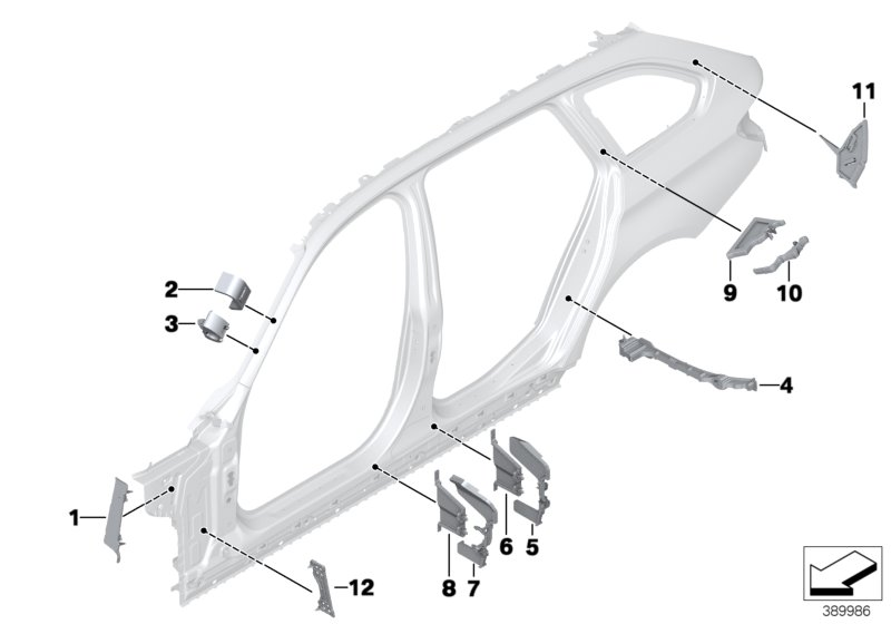 BMW 41217257781 Shaped Part, Wheel Arch, Outer