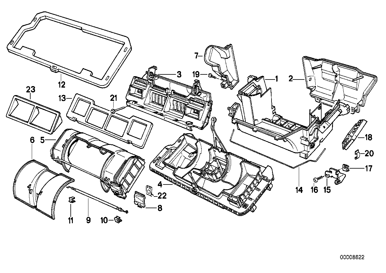 BMW 64111374393 Housing Lower Part