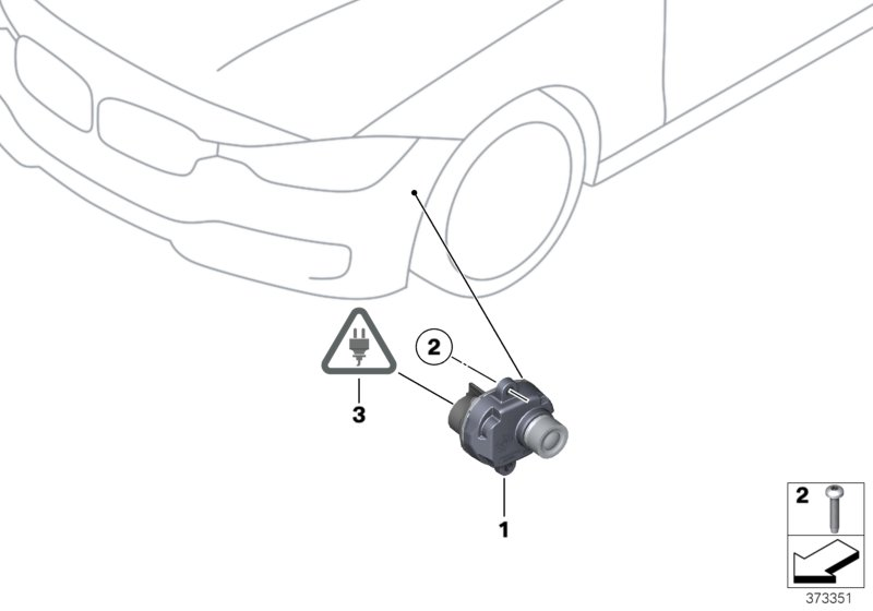 BMW 61119281258 Cable Set, Side View Camera