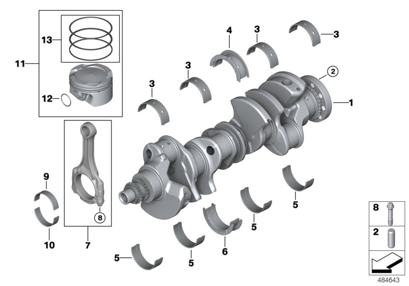 BMW 11258747752 PISTON