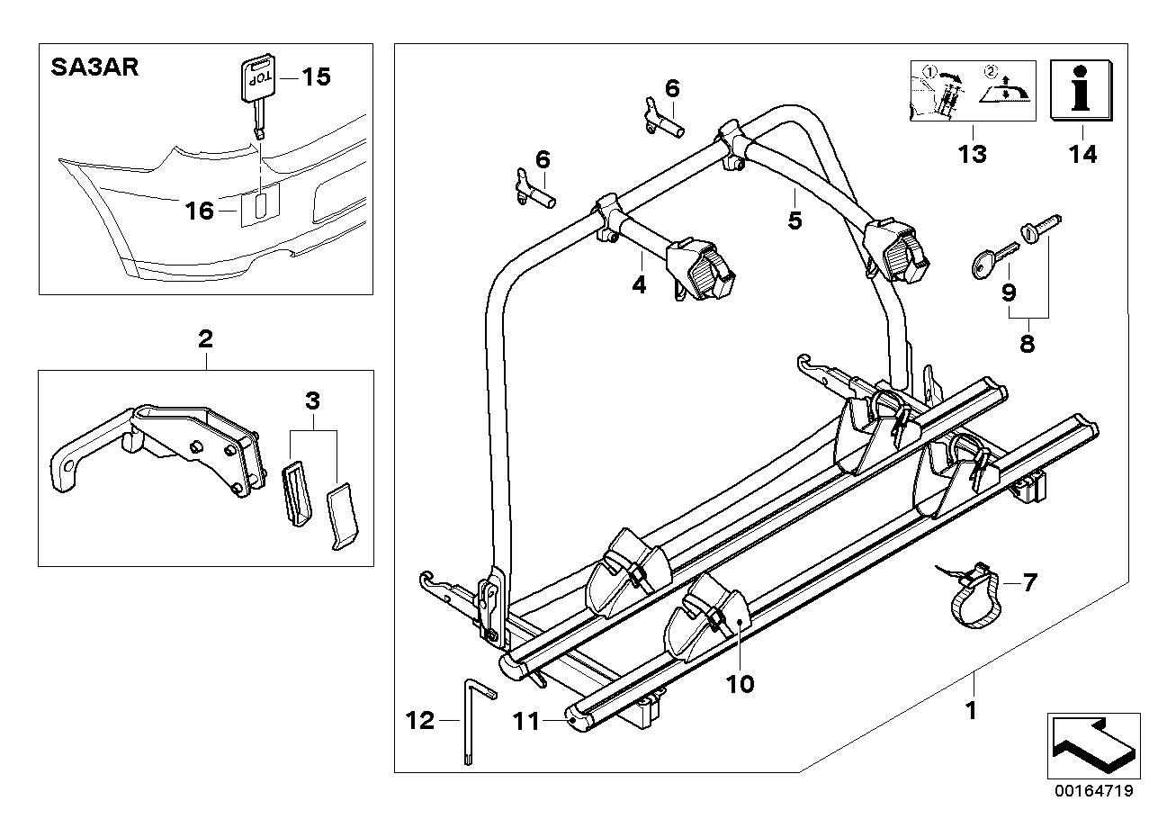 BMW 82710406613 Rear Carrier, Us