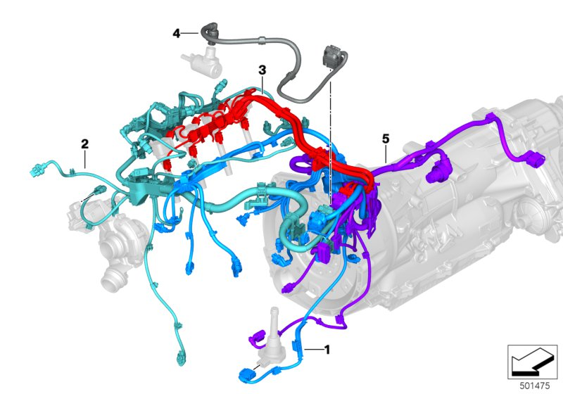 BMW 12518482365 WIRING LOOM, ENG., VALVETRON