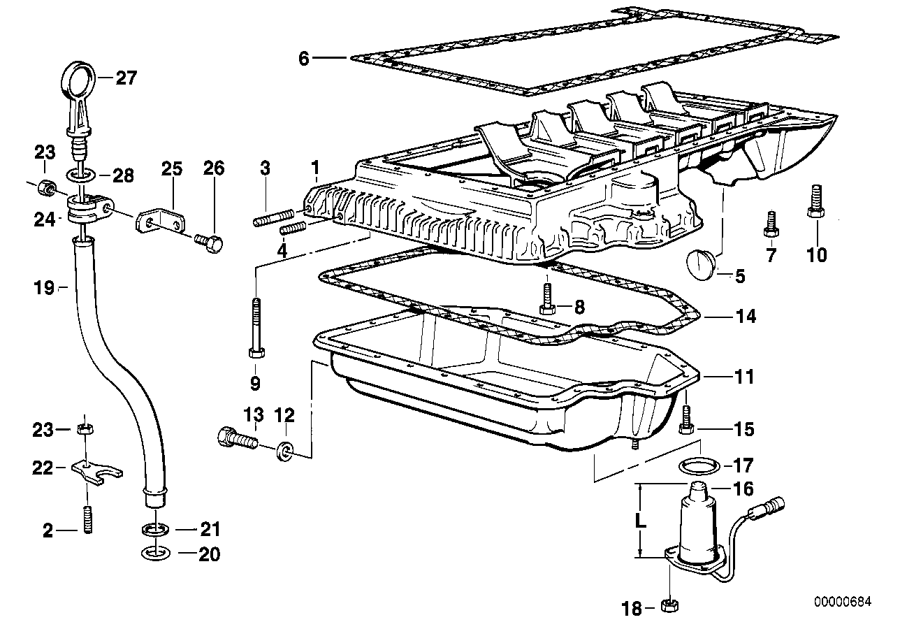 BMW 12611745399 Oil-Level Sensor