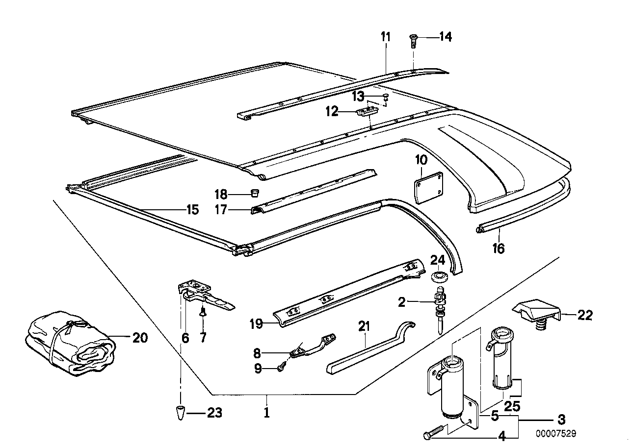 BMW 54211953046 Rail