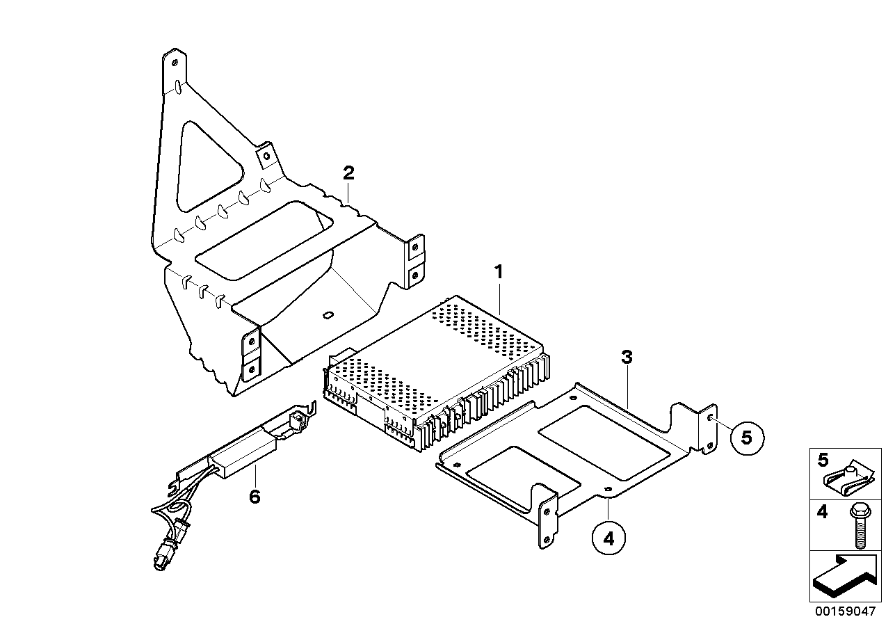 BMW 65159120729 Storing Partition Bracket