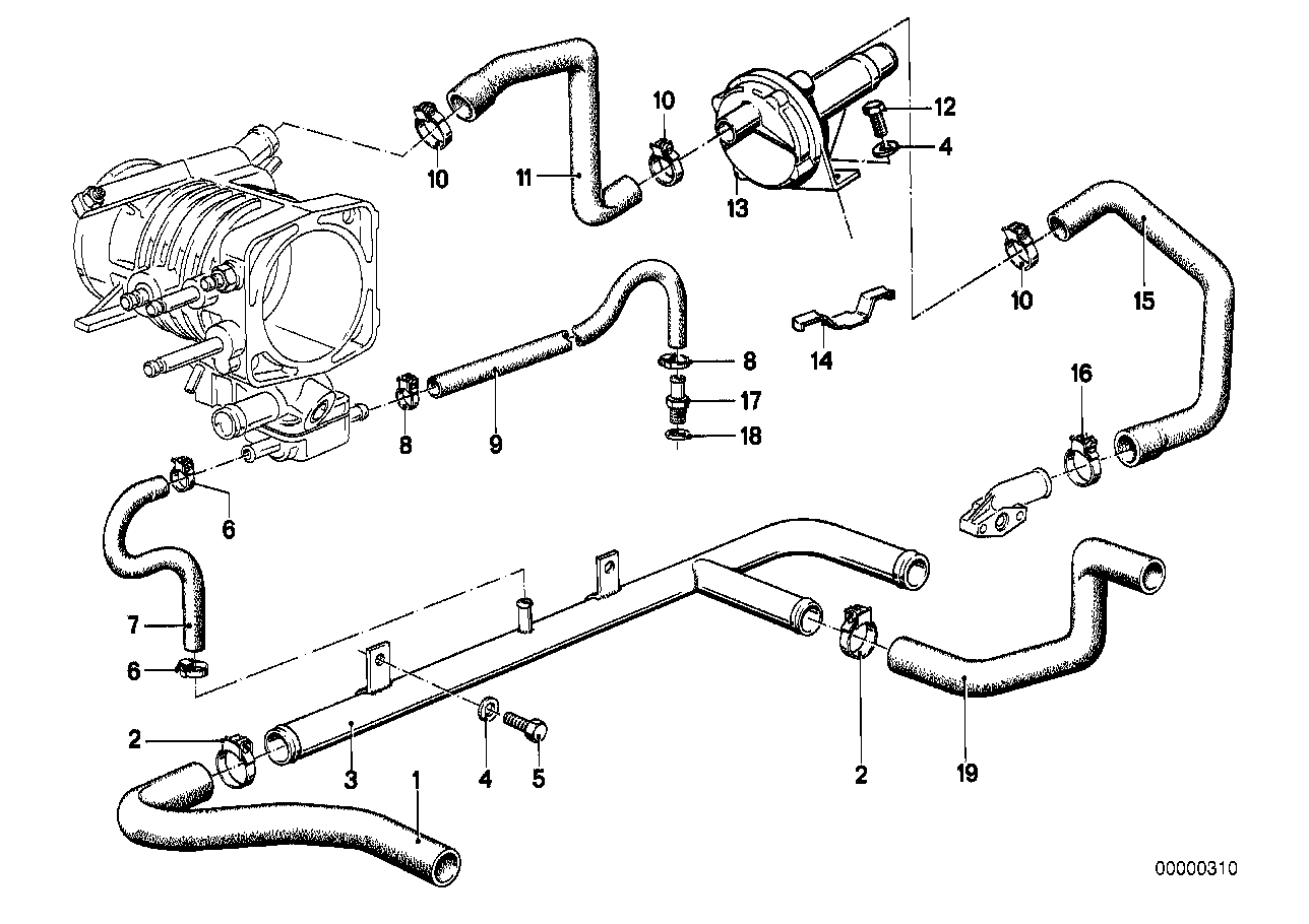 BMW 13631272103 Additional Air Slide Valve