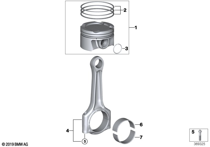 BMW 11248623418 Set Connecting Rod