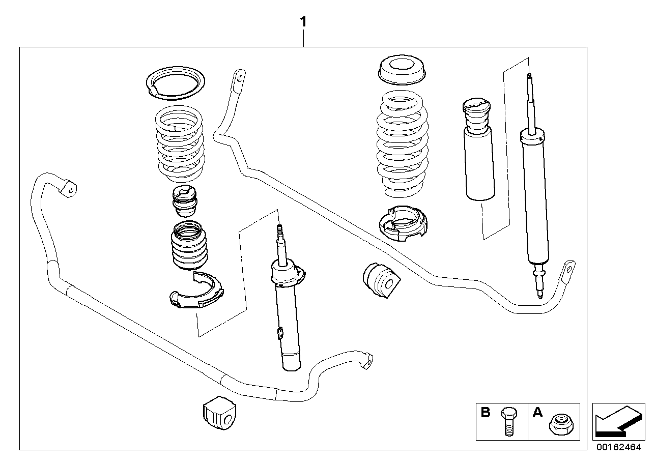 BMW 33500429574 Retrofit Kit Sports Suspension