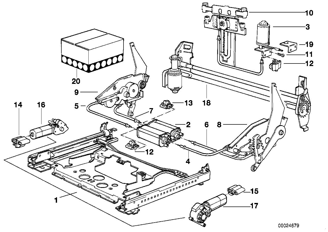 BMW 52108102291 Lumbar Support