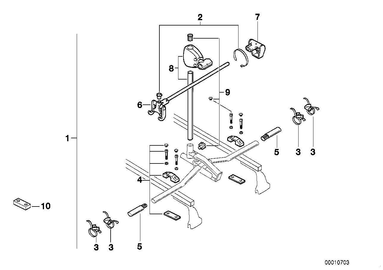 BMW 82129401154 Base Support System