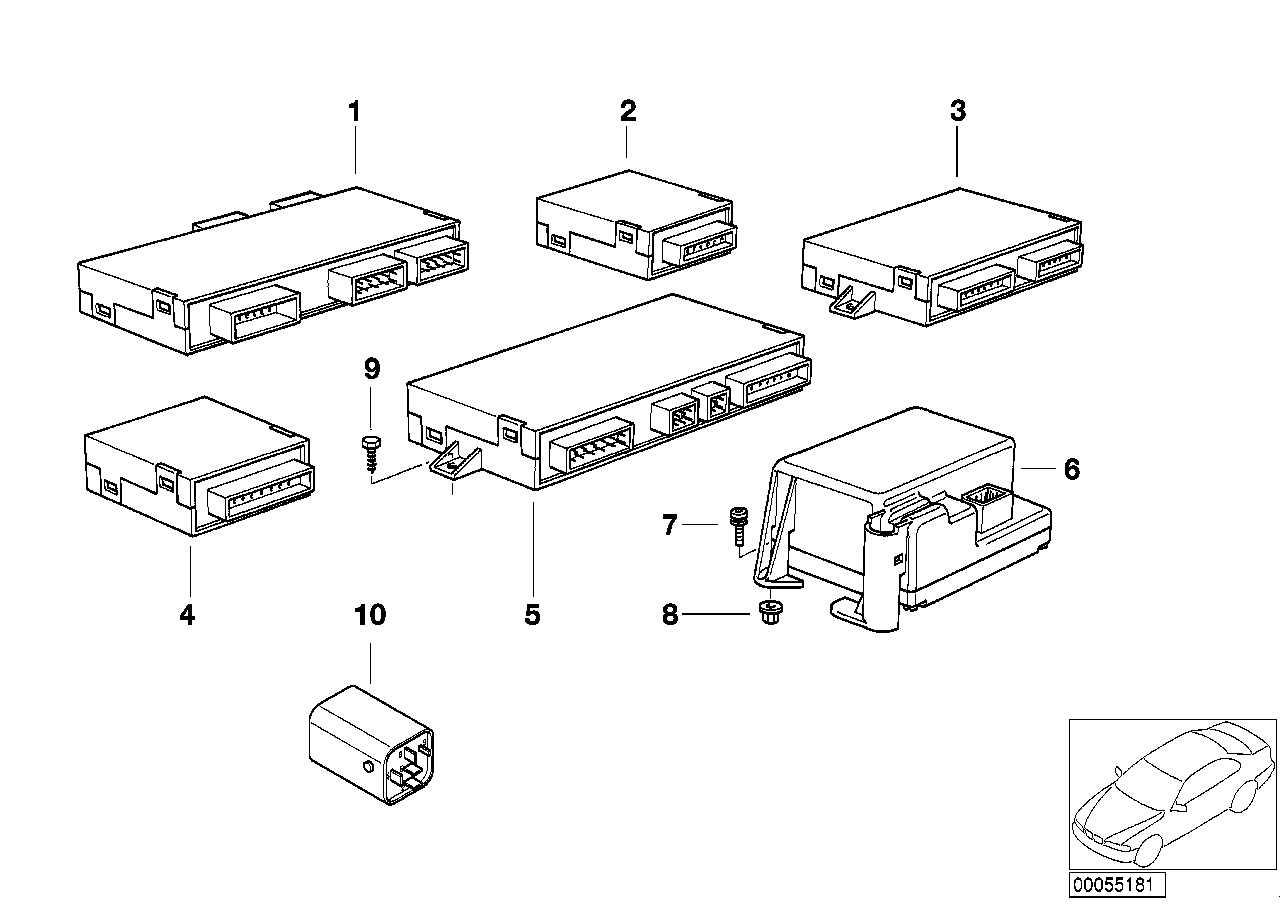 BMW 67918372870 Roll-Over Sensor