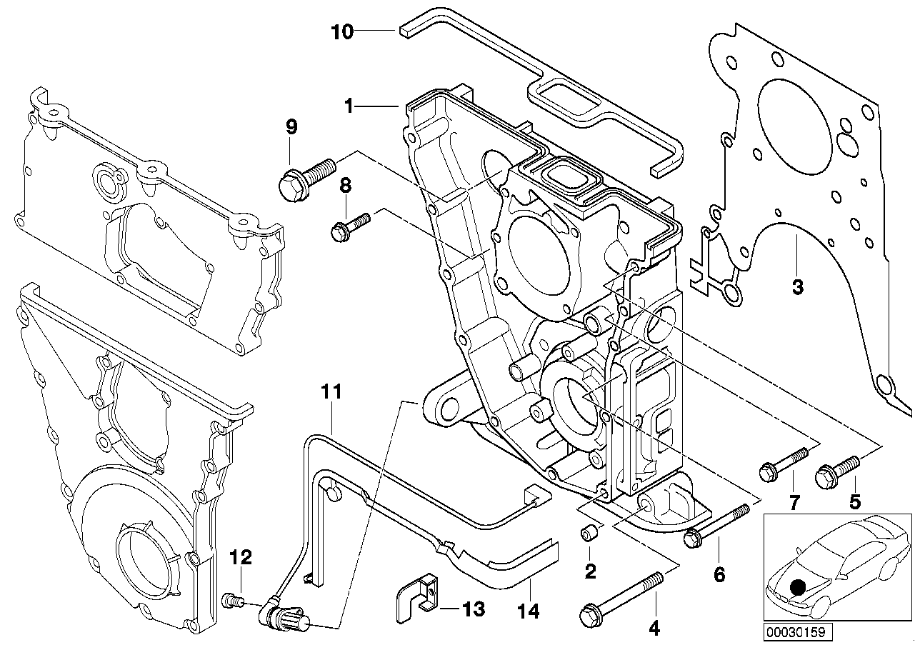 BMW 12141743197 Cable Guide