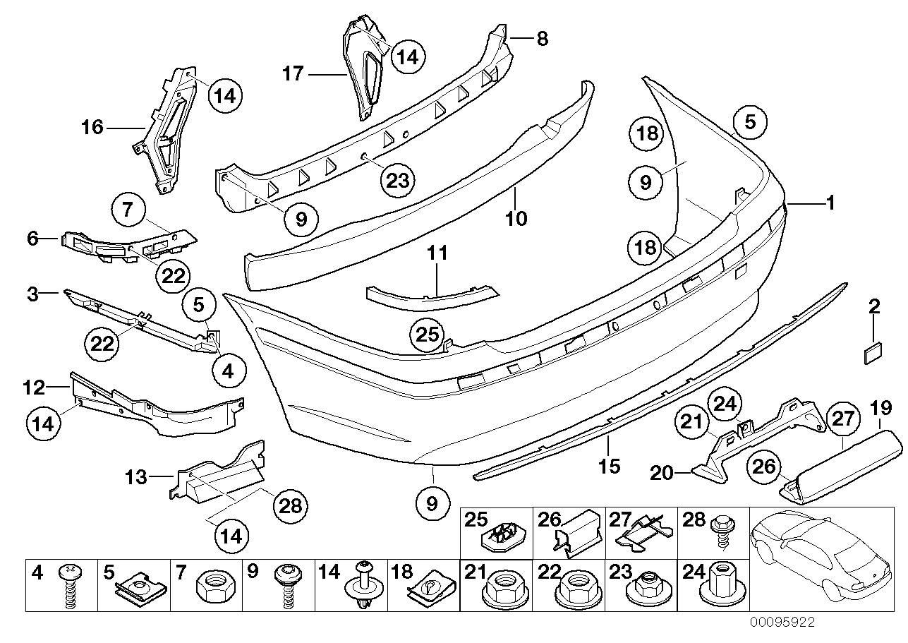 BMW 51127059054 Clamp