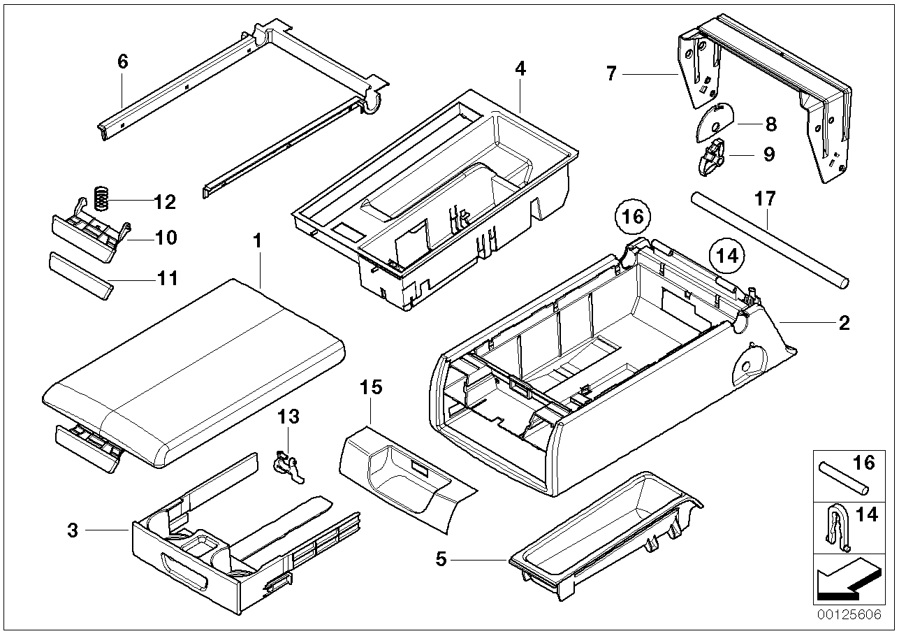 BMW 52208254384 Lever