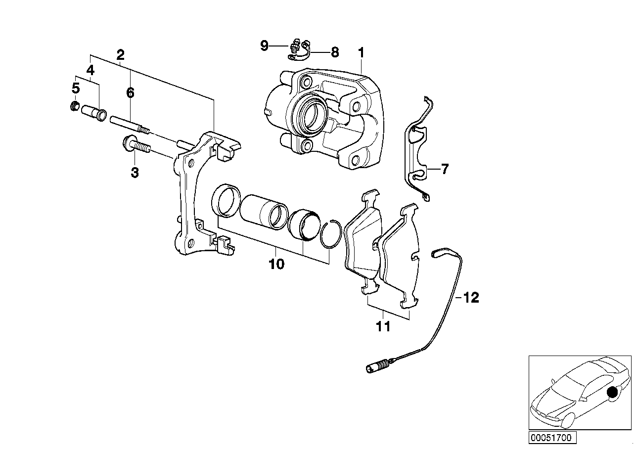 BMW 34216765879 Calliper Carrier