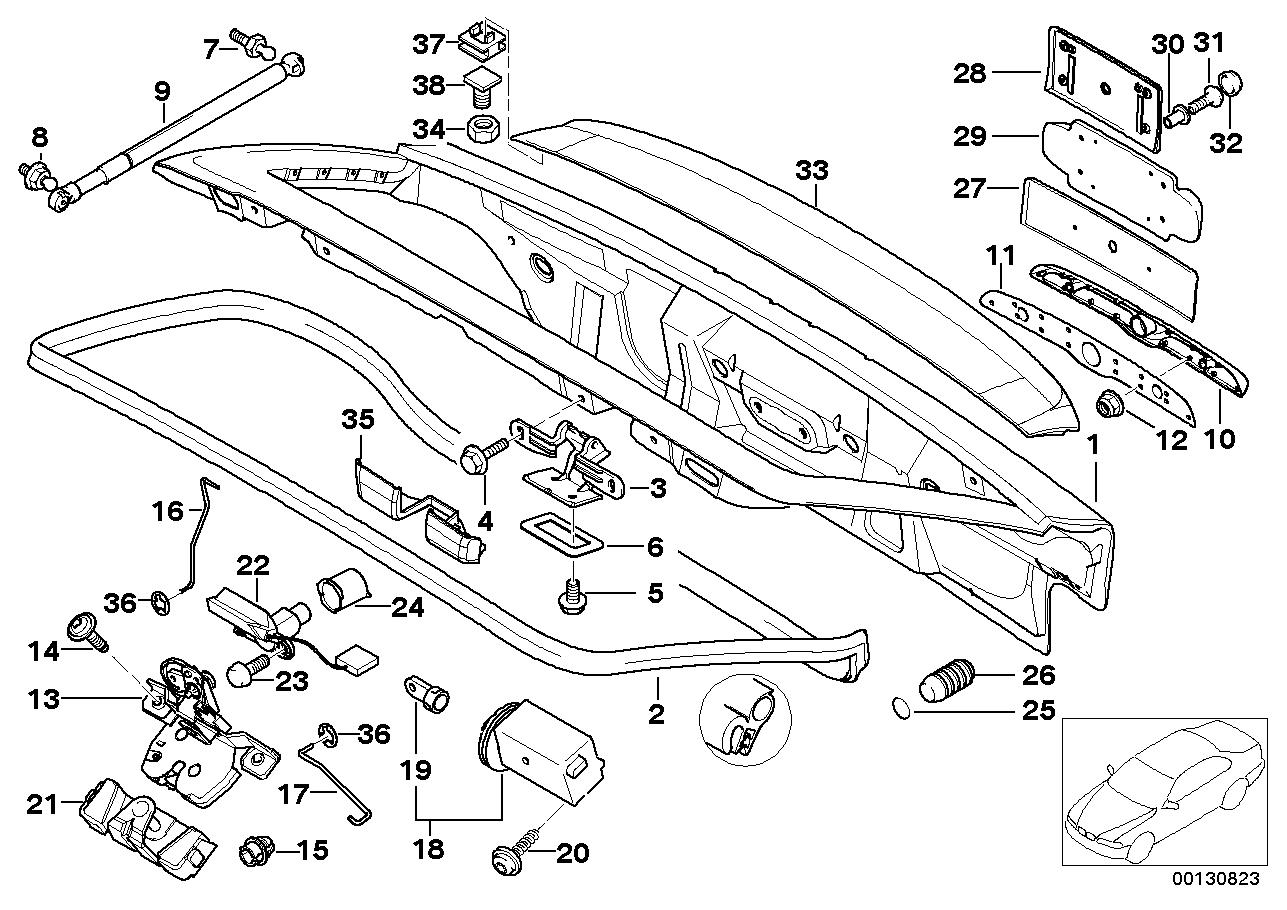 BMW 51248195402 Torx-Bolt With Washer