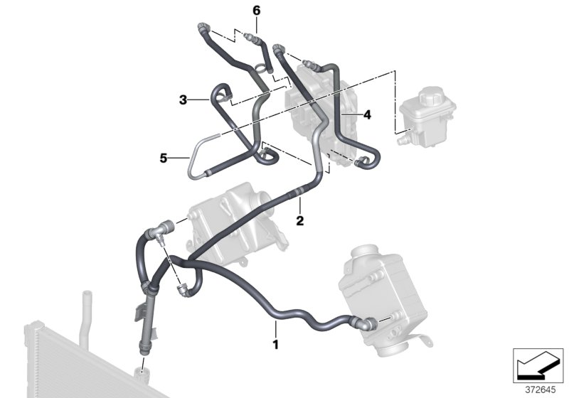 BMW 17127634259 Line, Feed, Charge Air Cooler