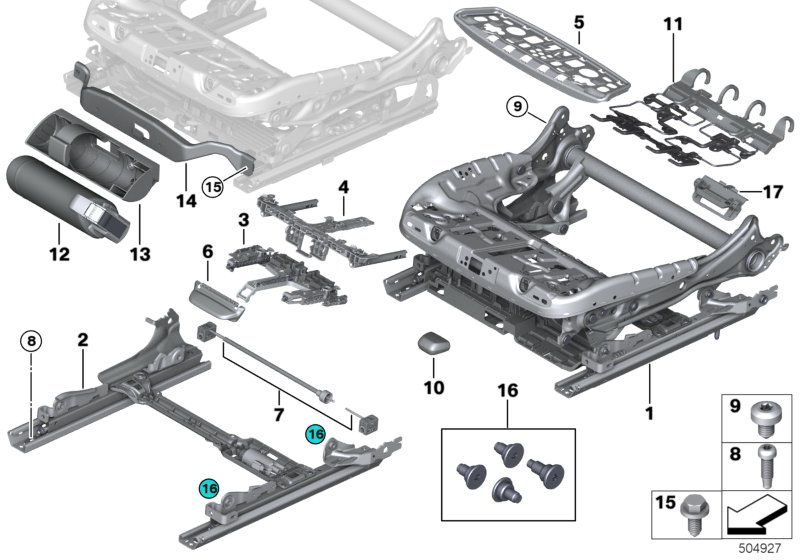 BMW 52107474985 Set Of Screws