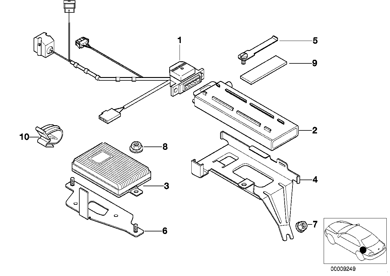 BMW 61126907695 Car Telephone Connection Cable