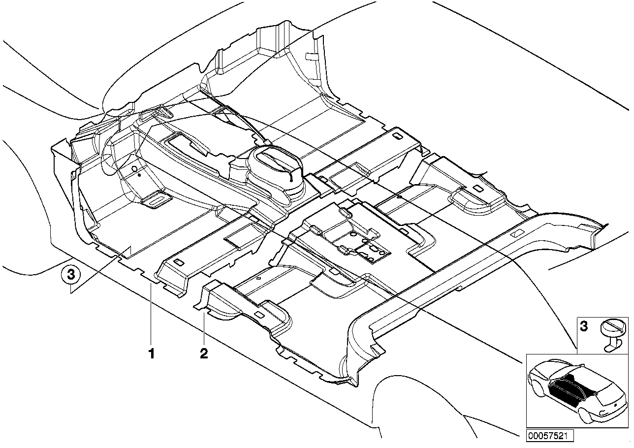 BMW 51478262380 Floor Covering, Rear