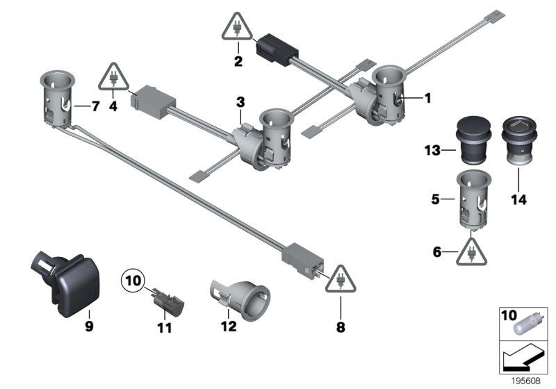 BMW 61131378107 Pin Terminal