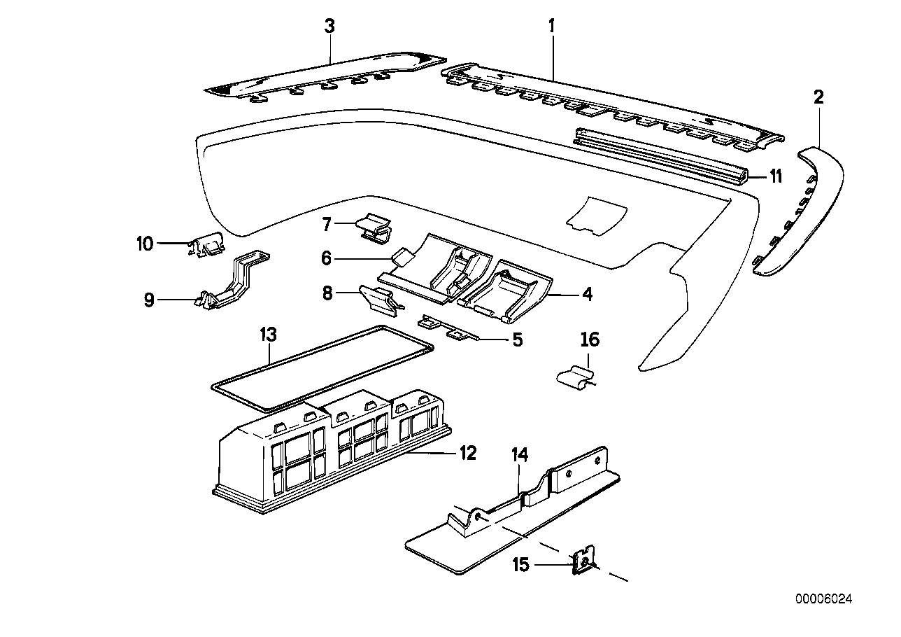 BMW 64221928150 Breather Covering Rear Right