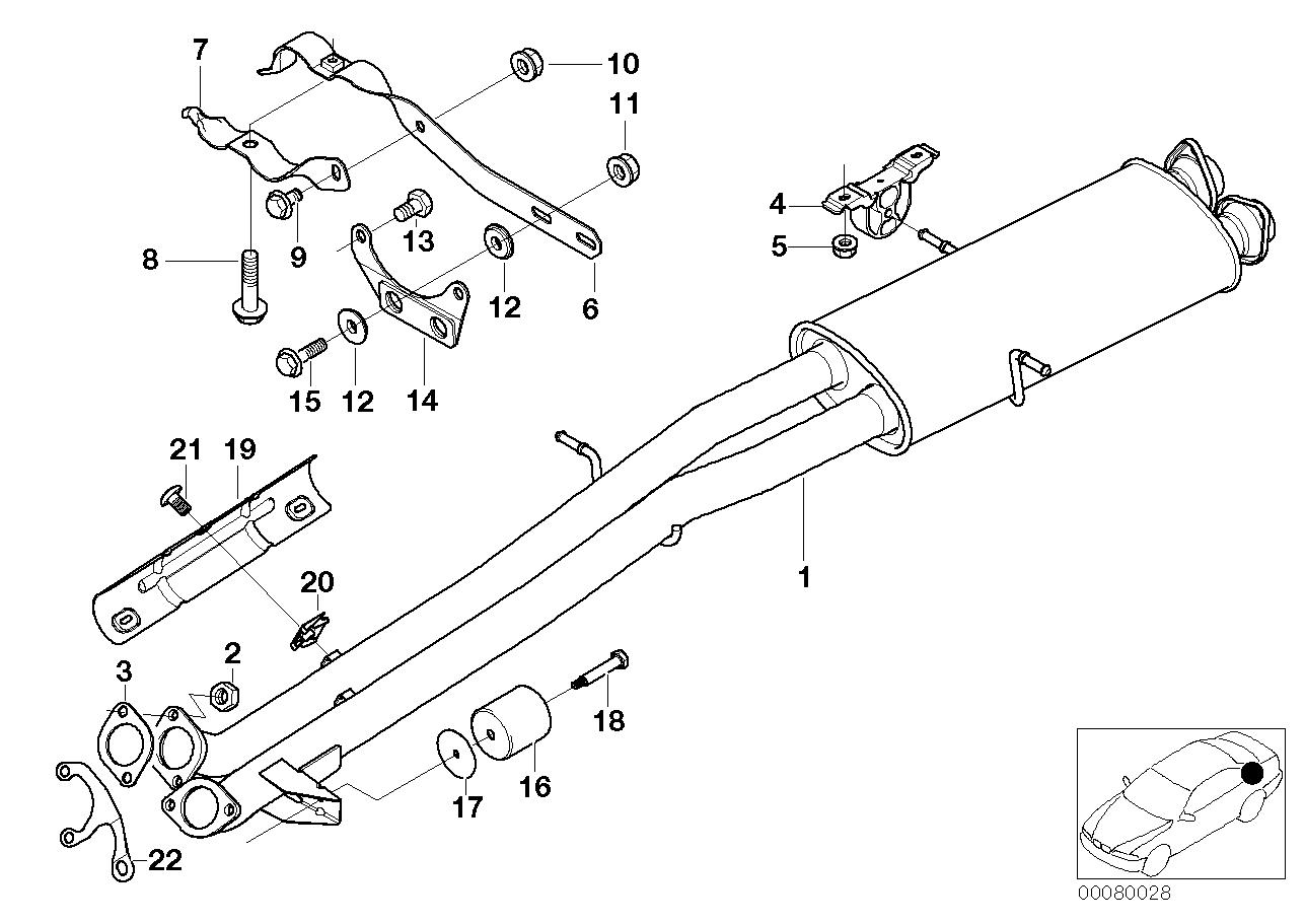 BMW 18317502869 Clamp
