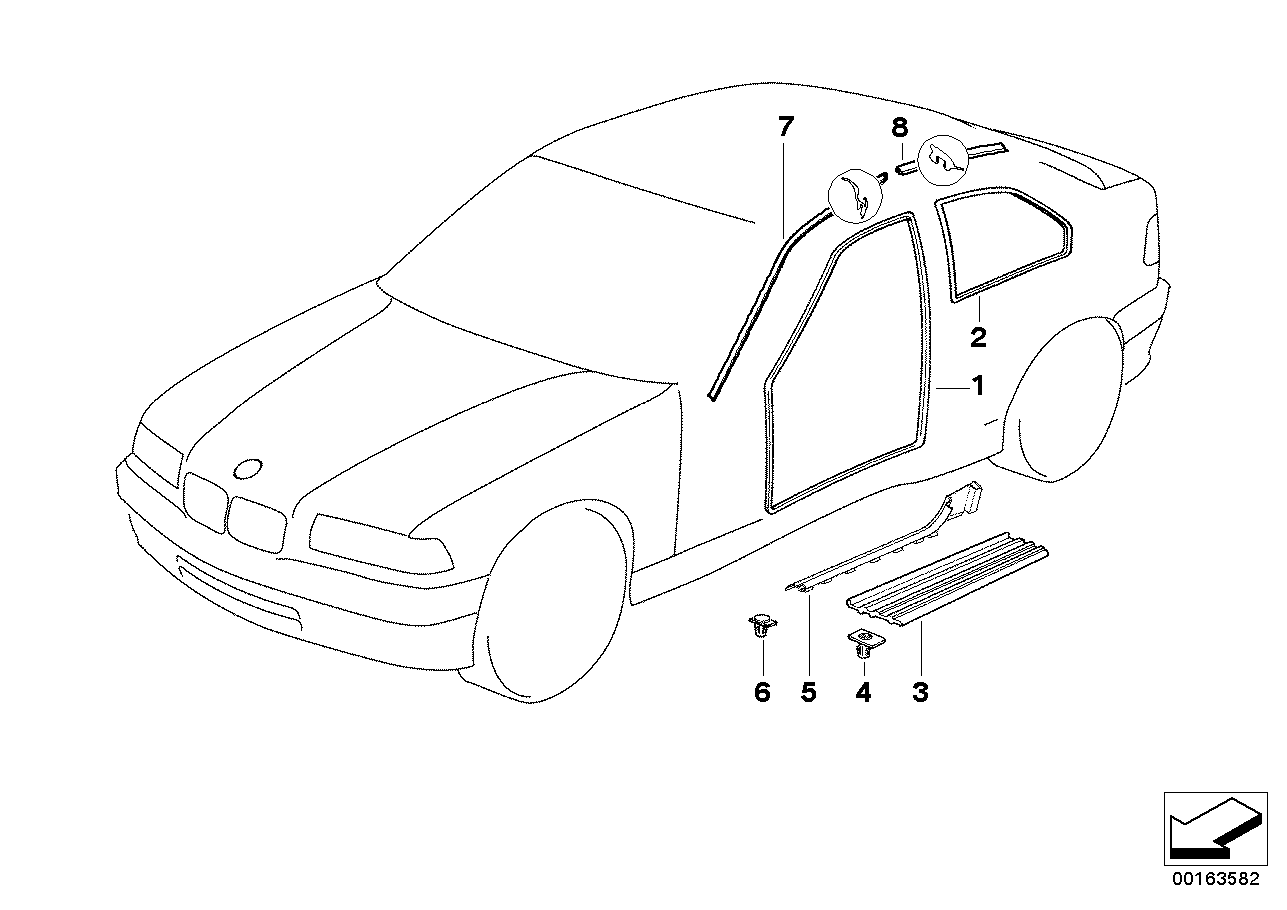 BMW 51477893368 Front Entrance Cover