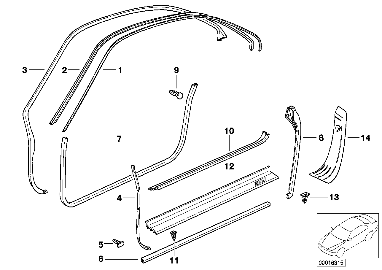 BMW 51711970988 Covering Right