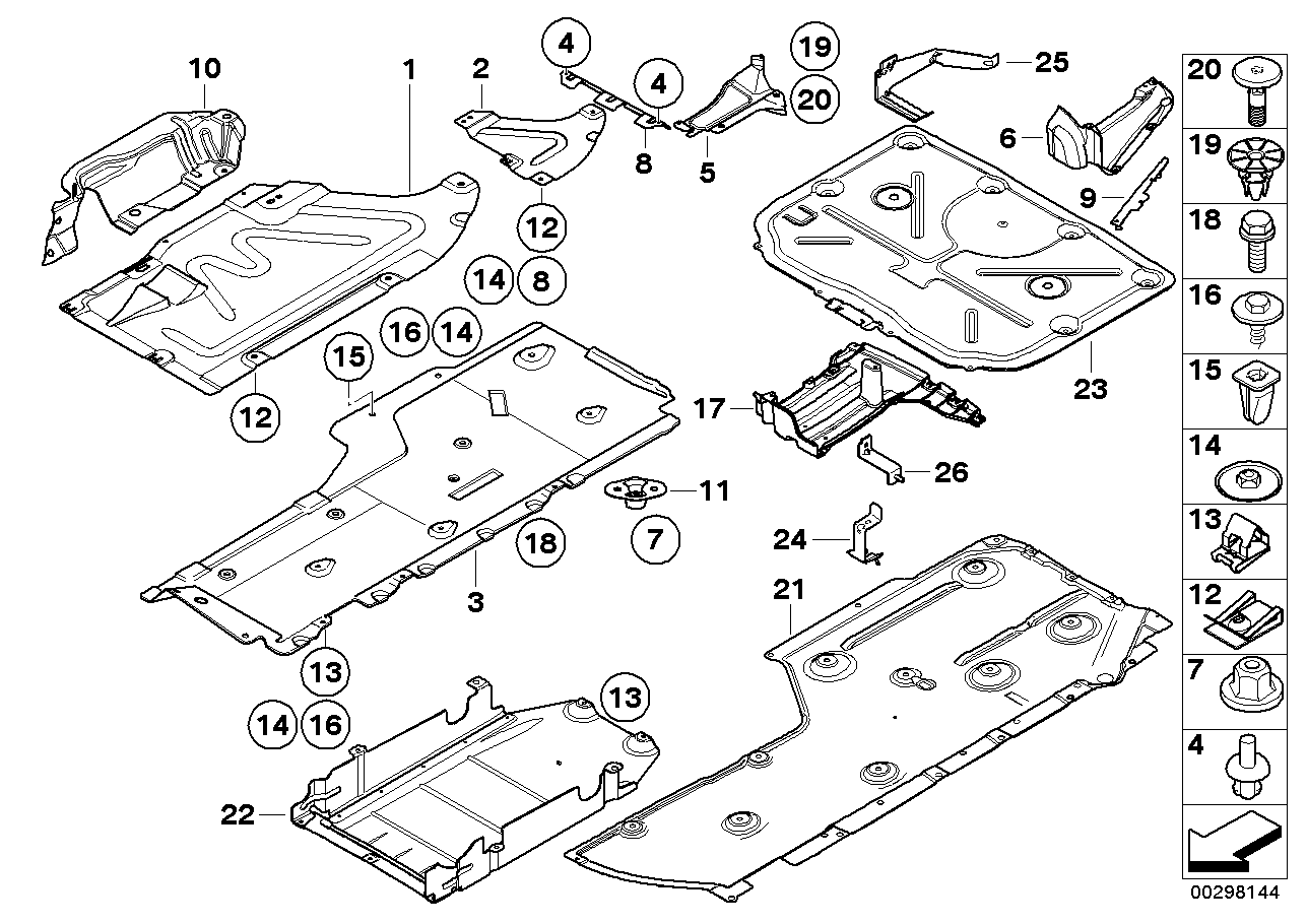 BMW 51758041751 Underbody Panelling, Rear, Left