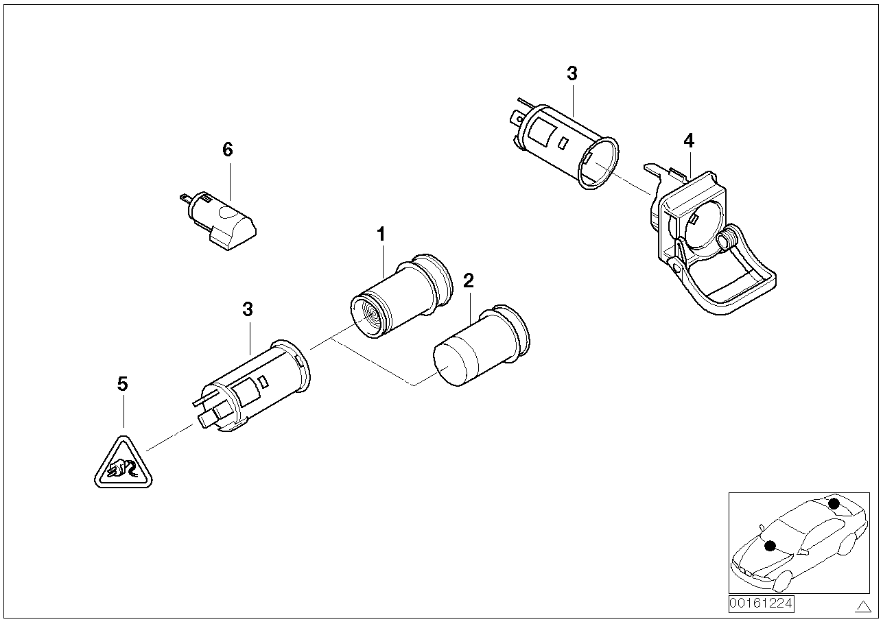 BMW 61316985895 Bulb Socket