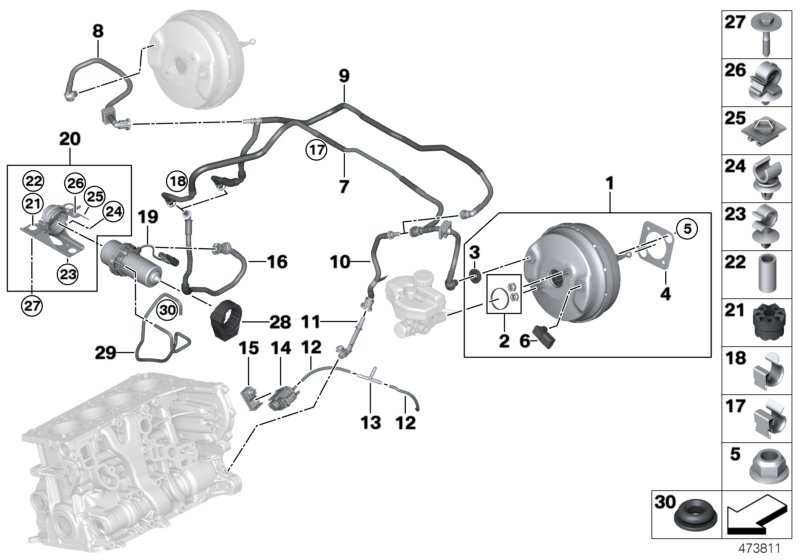 BMW 46631453144 Rubber Grommet