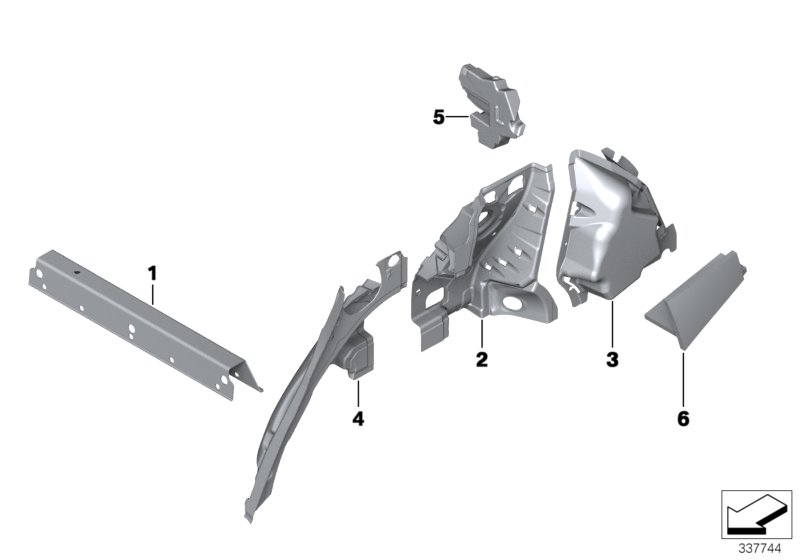 BMW 51489139188 Sound Insulating Wheel Housing Rear Right