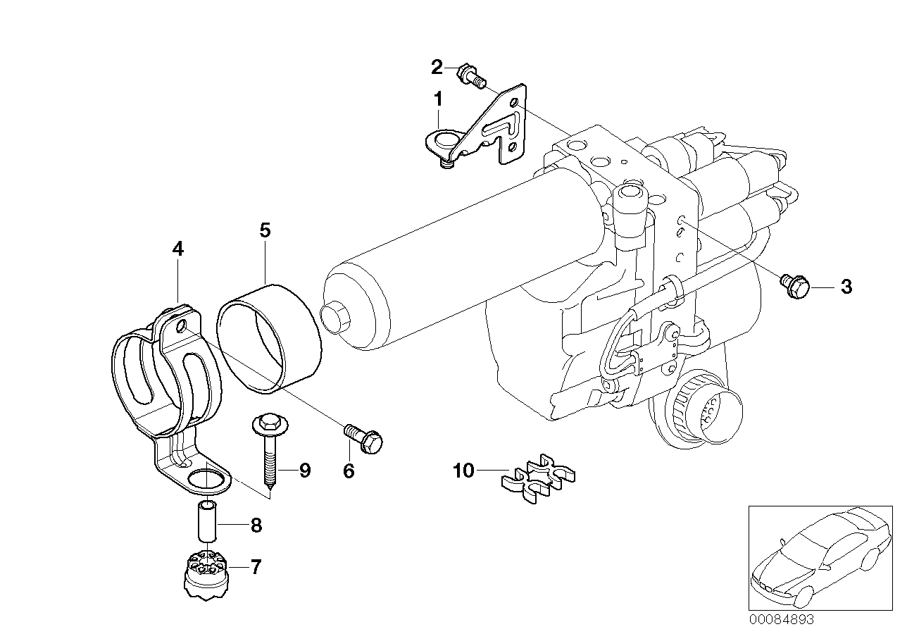 BMW 21532282256 Bracket Hydro Unit