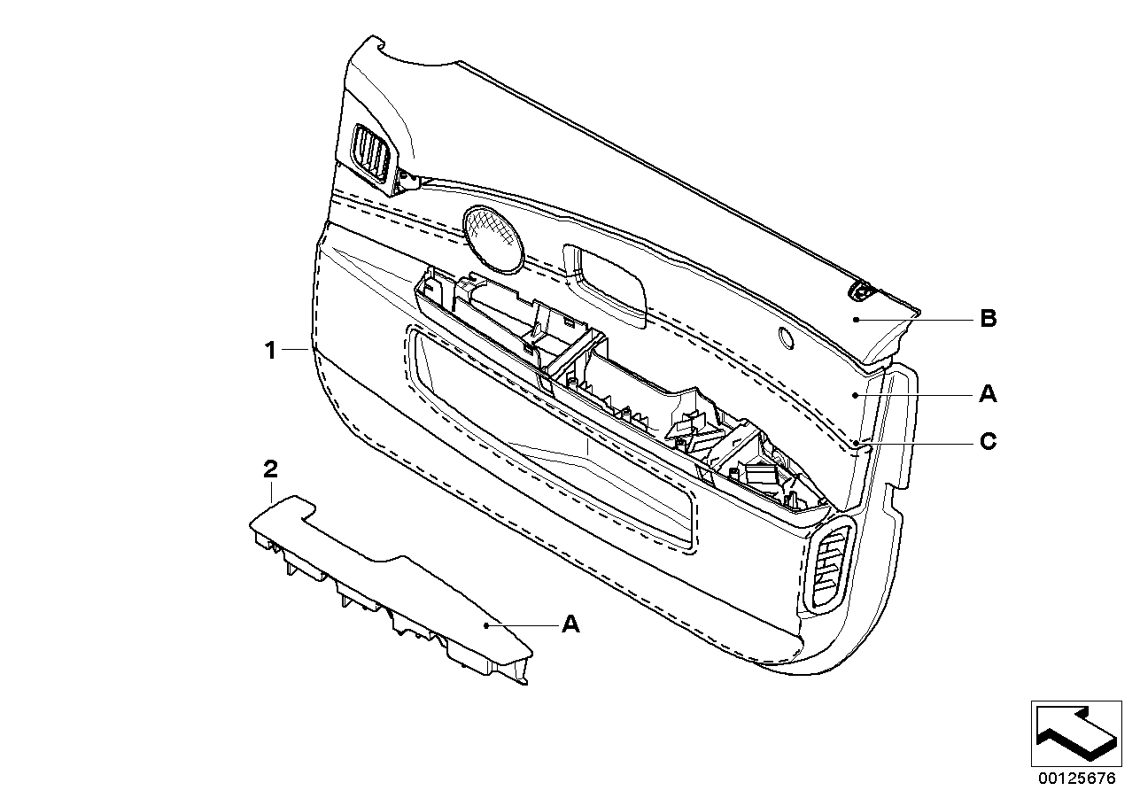 BMW 51418022948 Soft Pad, Front Right