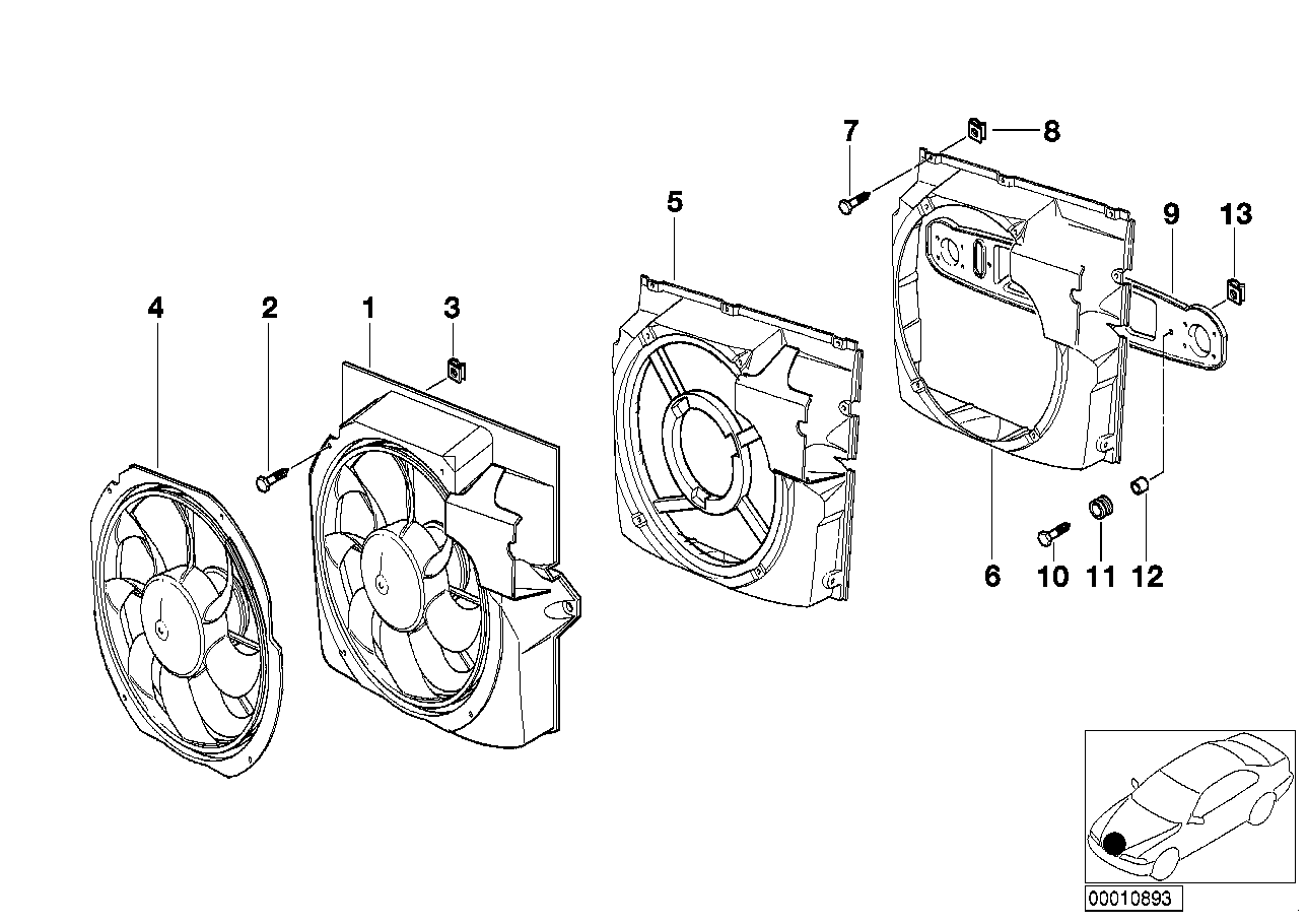 BMW 64538373922 Screw, Self Tapping