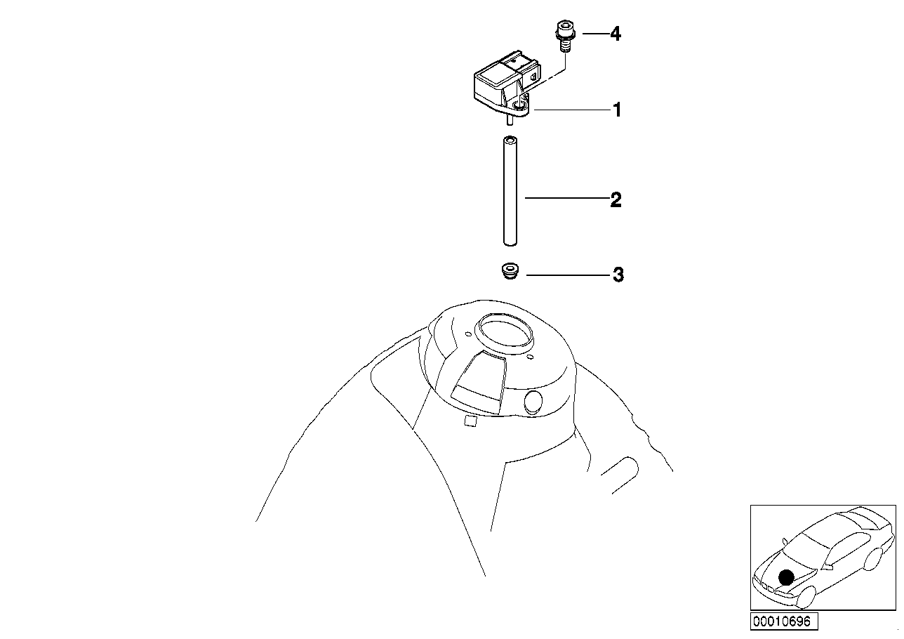 BMW 13621709225 Altitude Pressure Sensor