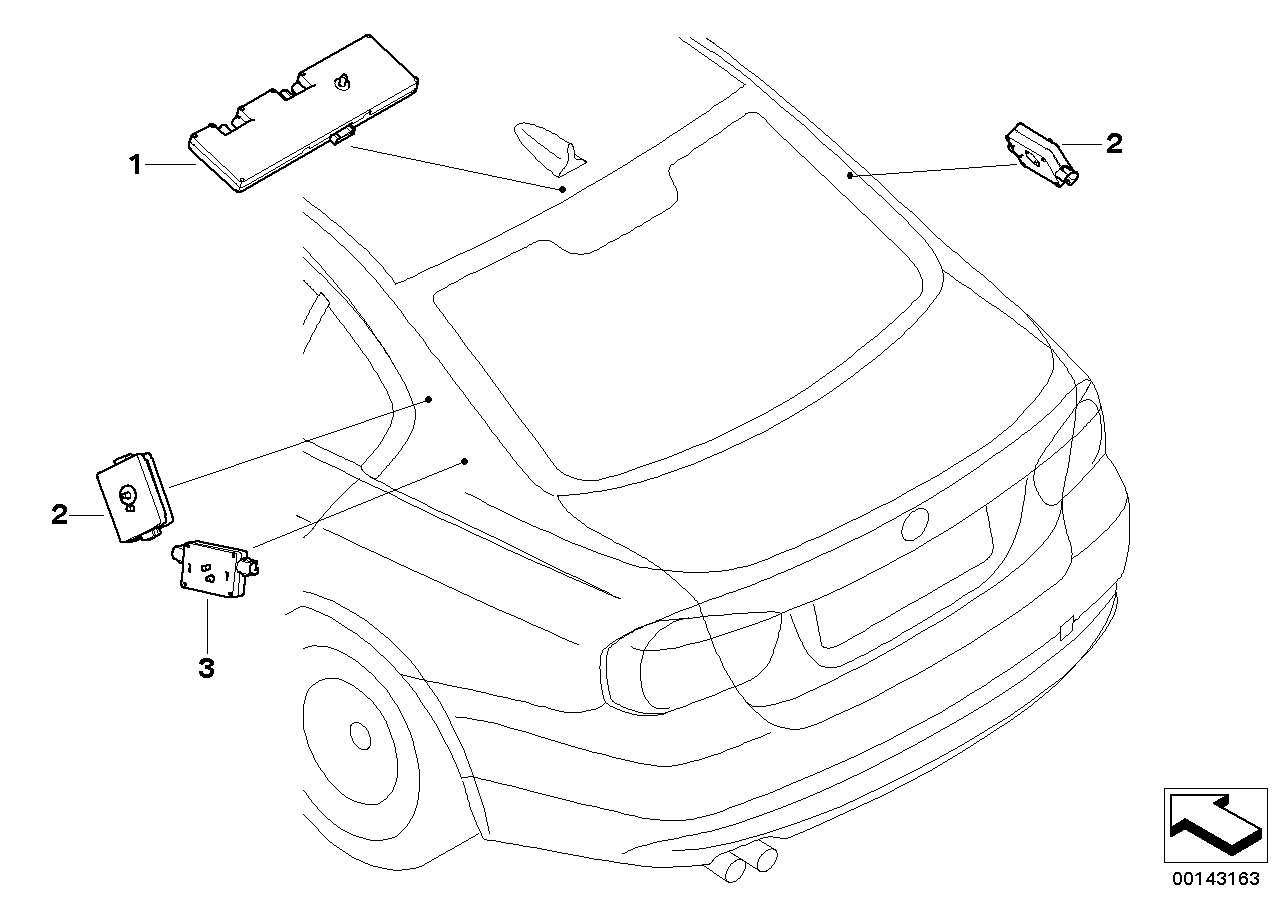 BMW 65209131369 Antenna Amplifier, Diversity