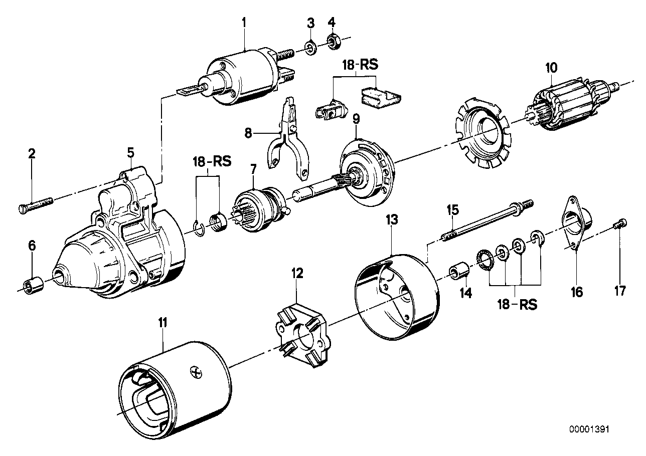 BMW 12411714750 Starter