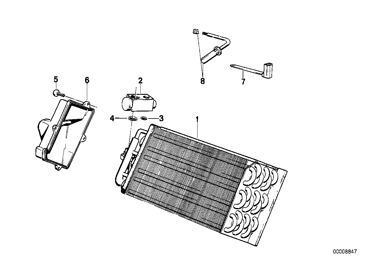 BMW 64518391780 Evaporator