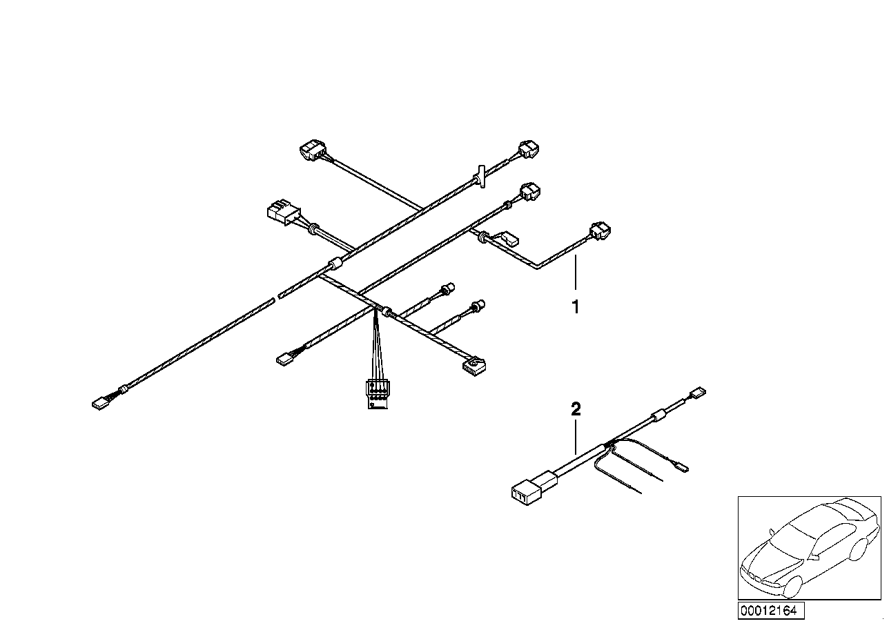 BMW 64118377769 Heater/Air Conditioning Wiring Set