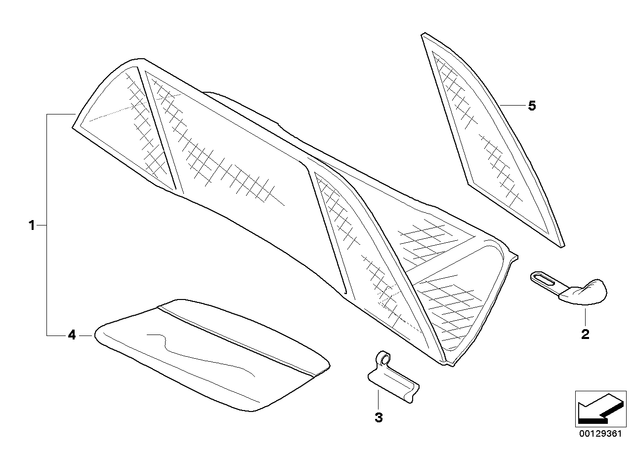 BMW 54317037390 Supporting Plate