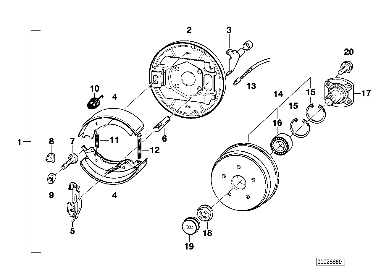 BMW 86199416671 Brake Hub Assy.